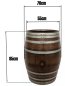 Preview: Holzfass 225 Liter dunkel, Wasserfass