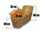 Preview: Holzbadewanne - AIBLINGER MOORWANDL- mit Whirl Anlage