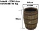 Preview: Holzfass 190 Liter, gebrauchtes Whiskyfass