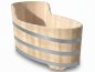Preview: Holzbadewanne Aiblinger Moorwandl 1 Person Liegebadewanne natur