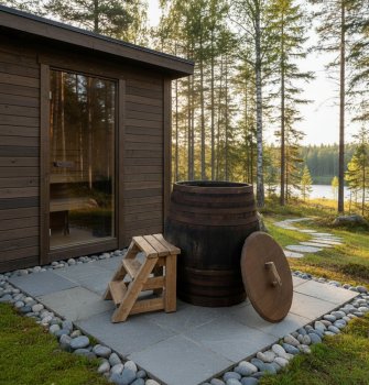 Tauchbecken Whiskyfass 600 Liter Tauchbottich Saunatauchbecken