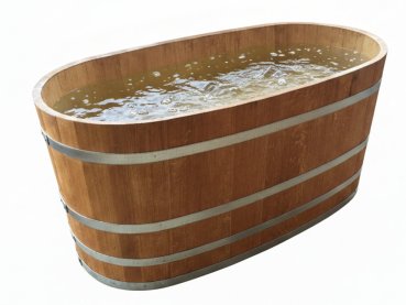 Holzbadewanne Almbad geölt 2 Personen Badewanne