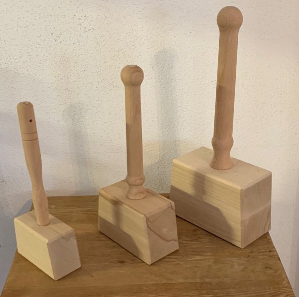 Holzhammer verschiedene Größen