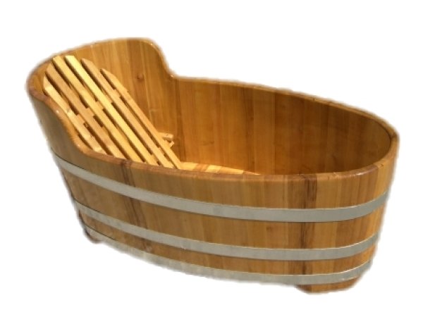 Badewanne aus Holz Aiblinger Moorwandl geölt