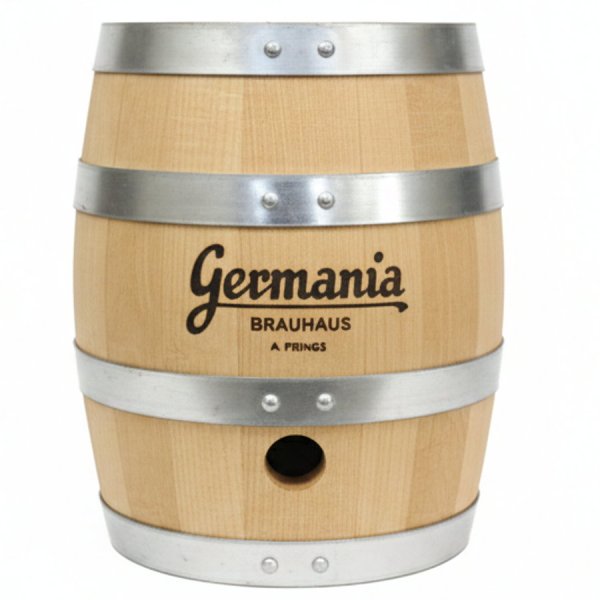 Holzbierfass 10 Liter – Holzkeg mit Edelstahlblase (VA)