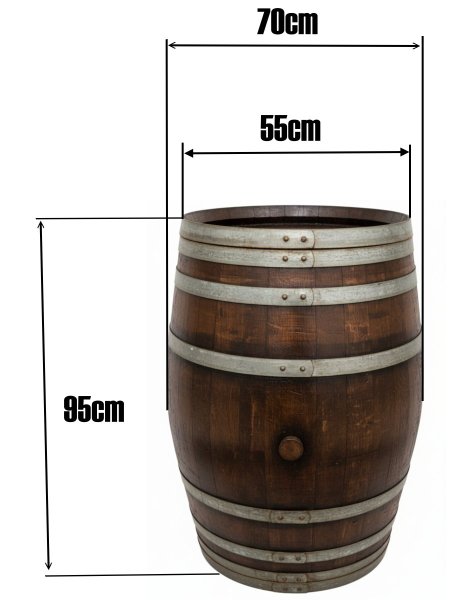 Holzfass 225 Liter dunkel, Wasserfass