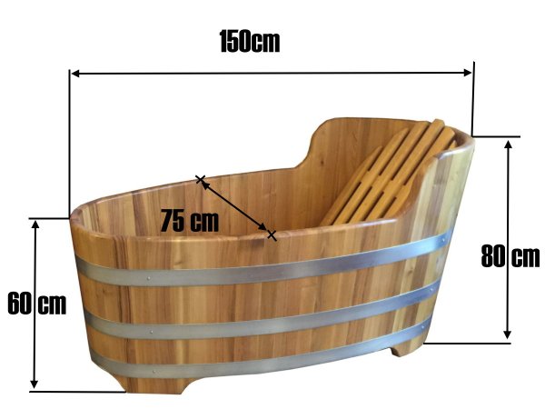 Holzbadewanne - Aiblinger Moorwandl -