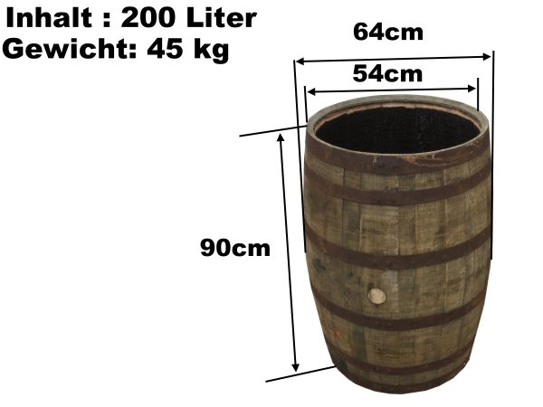 Holzfass 190 Liter, gebrauchtes Whiskyfass