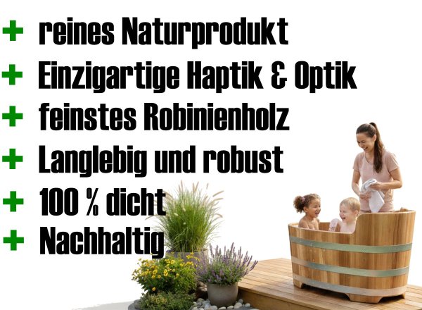 Holzbadewanne - Aiblinger Moorwandl -