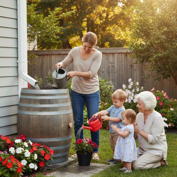 Holzfass 228 Liter Regentonne