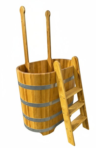 Tauchbecken Oval 120/70/100 Tauchbottich Holzfass