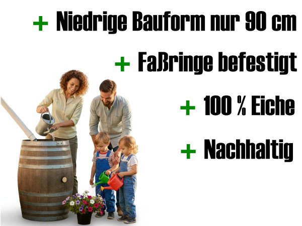 Holzfass 228 Liter Regentonne