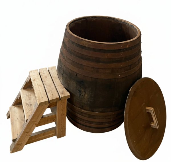 Tauchbecken Whiskyfass 600 Liter Tauchbottich Saunatauchbecken