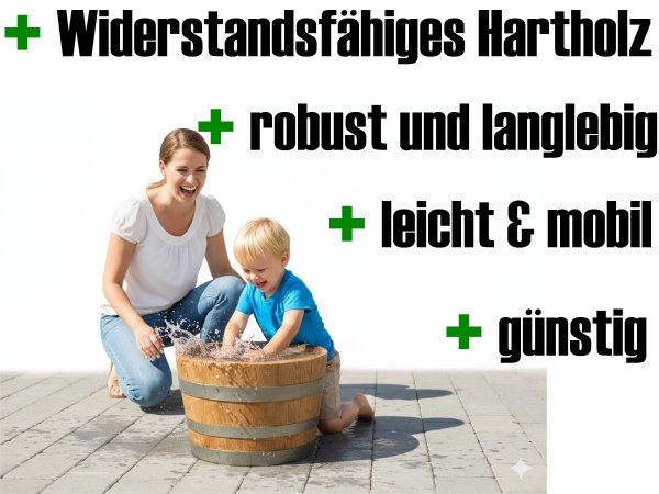 Holzfass 25 Liter, Kastaniefass 1/2 50 Liter